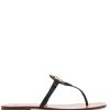 Frau Tory Burch | Flache Sandalen Mit T-Medaillon Von Tory Burch Farfetch