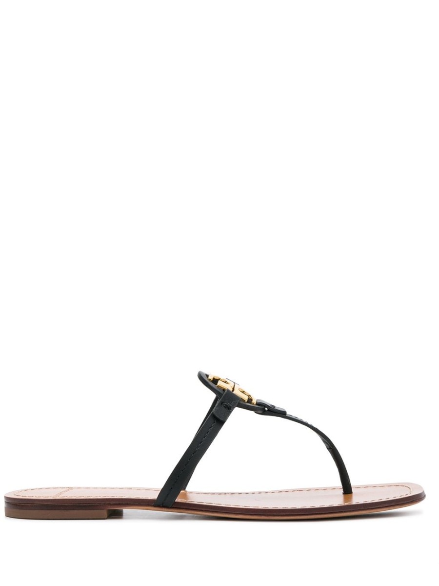 Frau Tory Burch | Flache Sandalen Mit T-Medaillon Von Tory Burch Farfetch