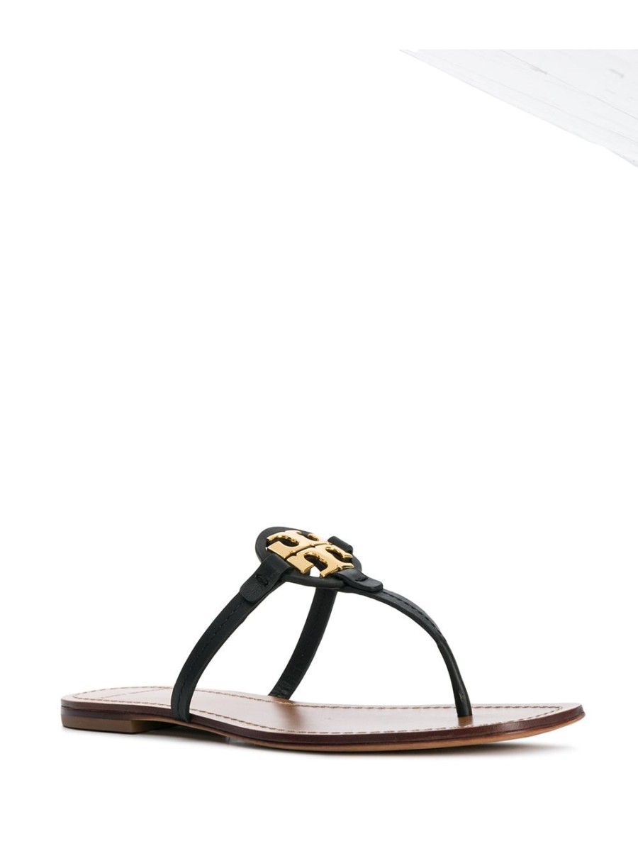 Frau Tory Burch | Flache Sandalen Mit T-Medaillon Von Tory Burch Farfetch