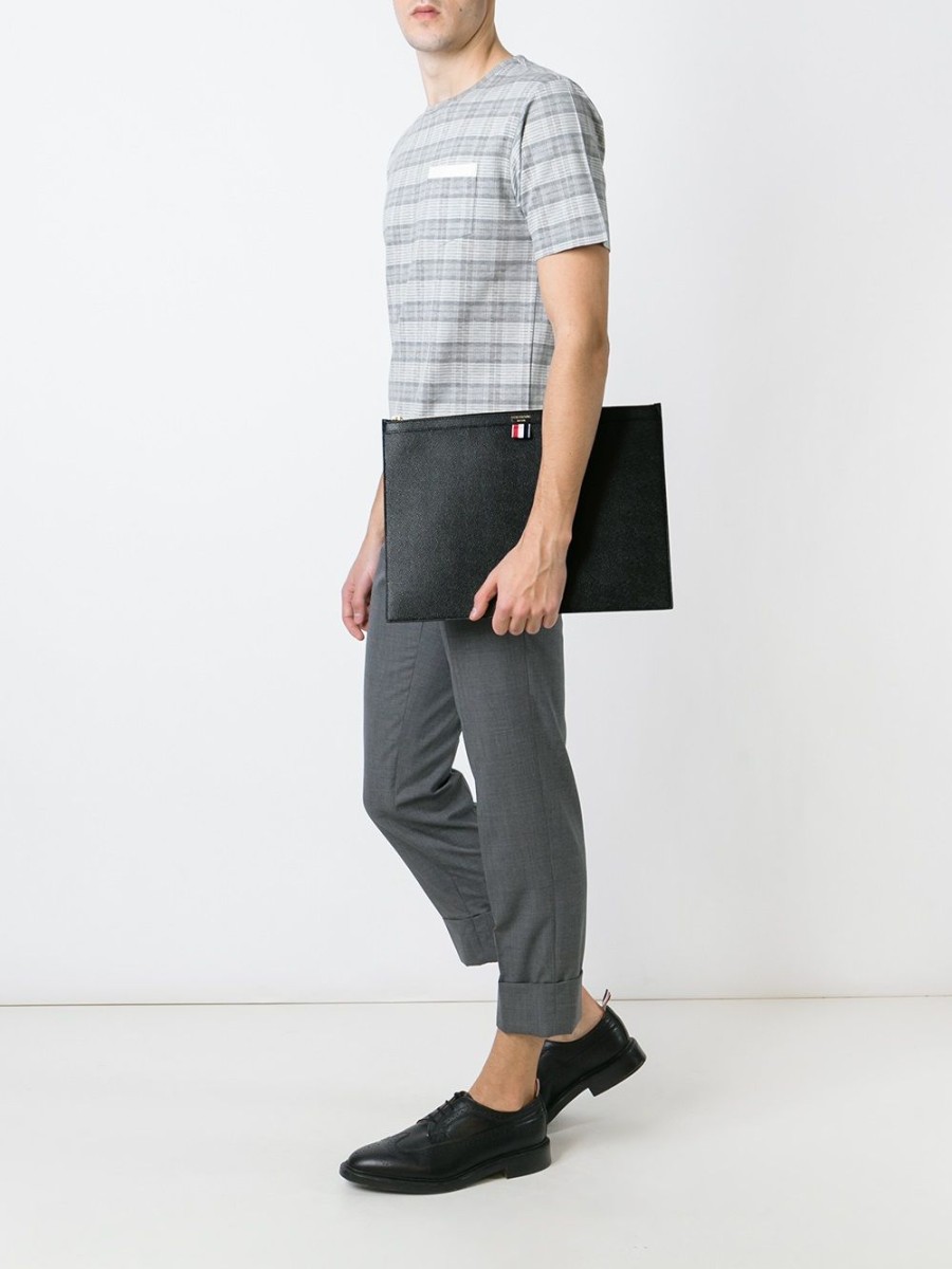 Mann Thom Browne | Thom Browne Groser Laptop-Halter Mit Reisverschluss Farfetch