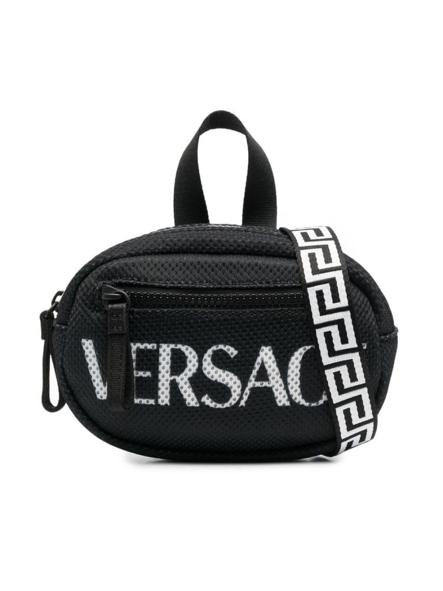 Kinder Versace Kids | Versace Kinder-Schultertasche Mit Logo-Print Farfetch