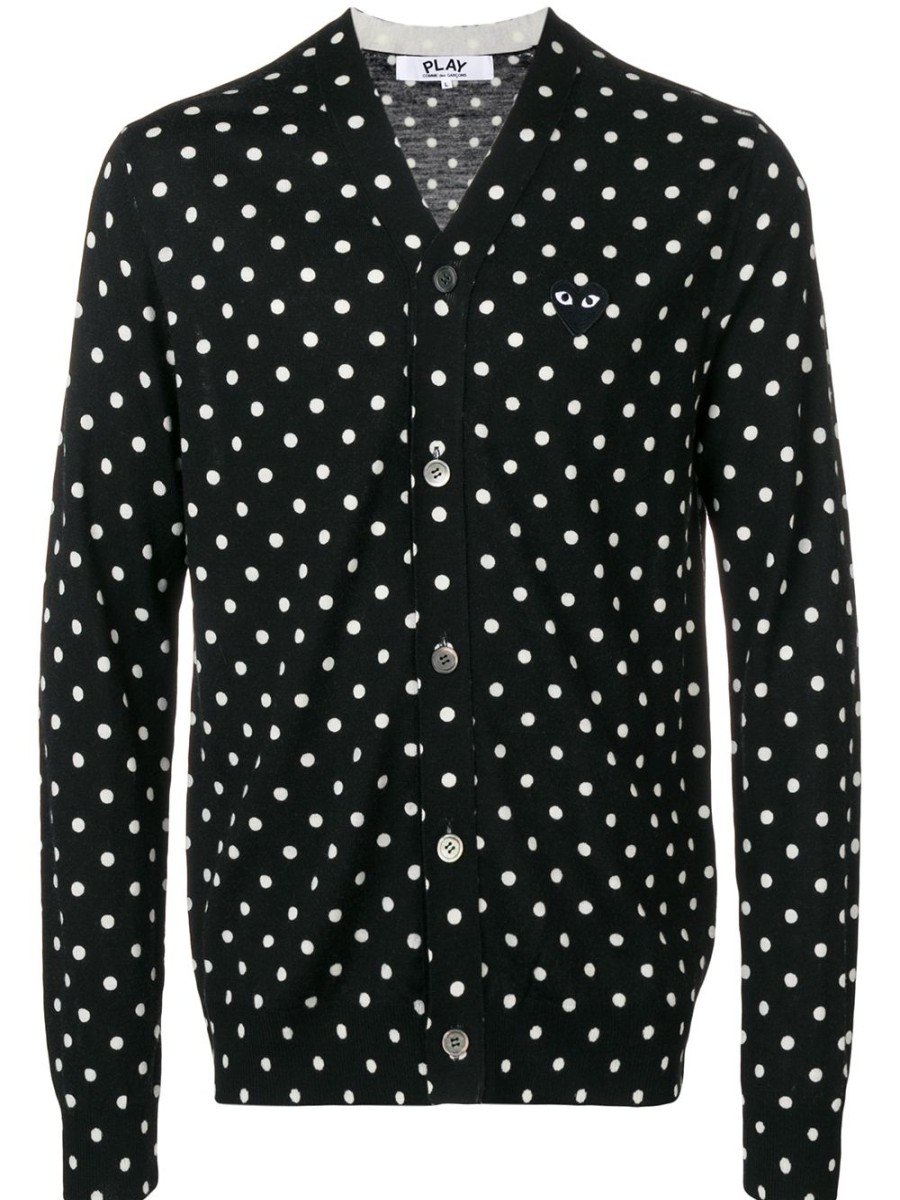 Mann Comme Des Garçons Play | Comme Des Garcons Play-Cardigan Mit Gepunktetem Herz-Logo Farfetch