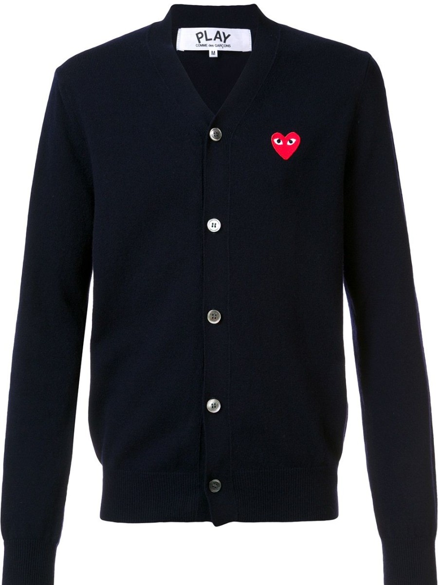 Mann Comme Des Garçons | Comme Des Garcons-Cardigan Mit Besticktem Herz Farfetch