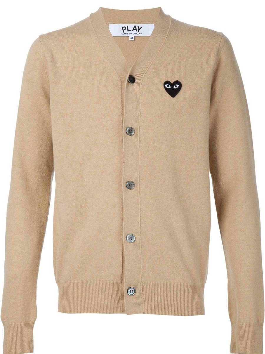 Mann Comme Des Garçons Play | Comme Des Garcons Play-Cardigan Mit Besticktem Herz Farfetch