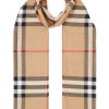 Frau Burberry | Burberry Leichter Schal Aus Wolle Und Seide Mit Karomuster - Farfetch