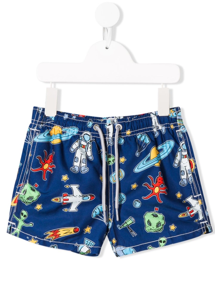 Kinder MC2 Saint Barth Kids | Mc2 Saint Barth Mickey Relax Badeshorts Fur Kinder - Farfetch