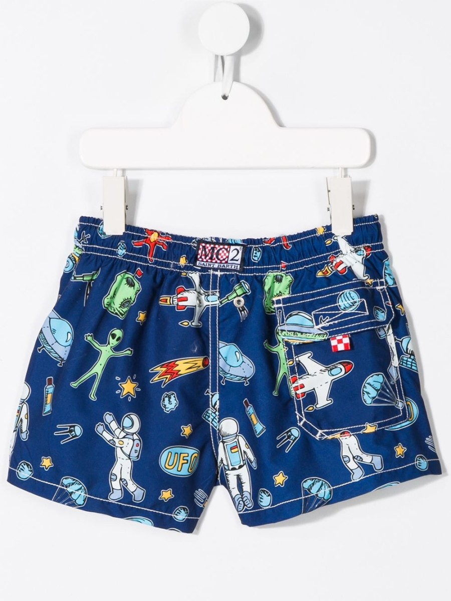 Kinder MC2 Saint Barth Kids | Mc2 Saint Barth Mickey Relax Badeshorts Fur Kinder - Farfetch