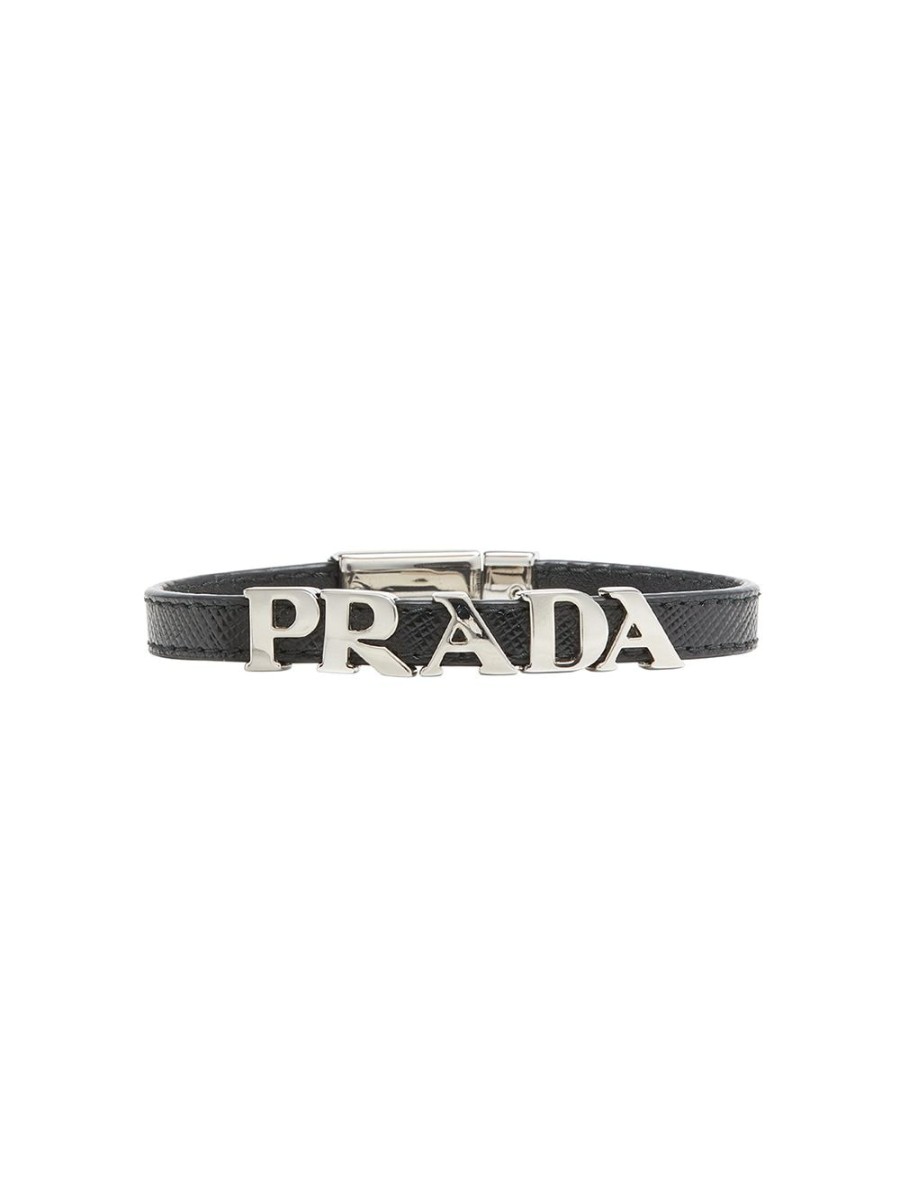 Mann Prada | Prada Saffiano-Logo-Armband Farfetch