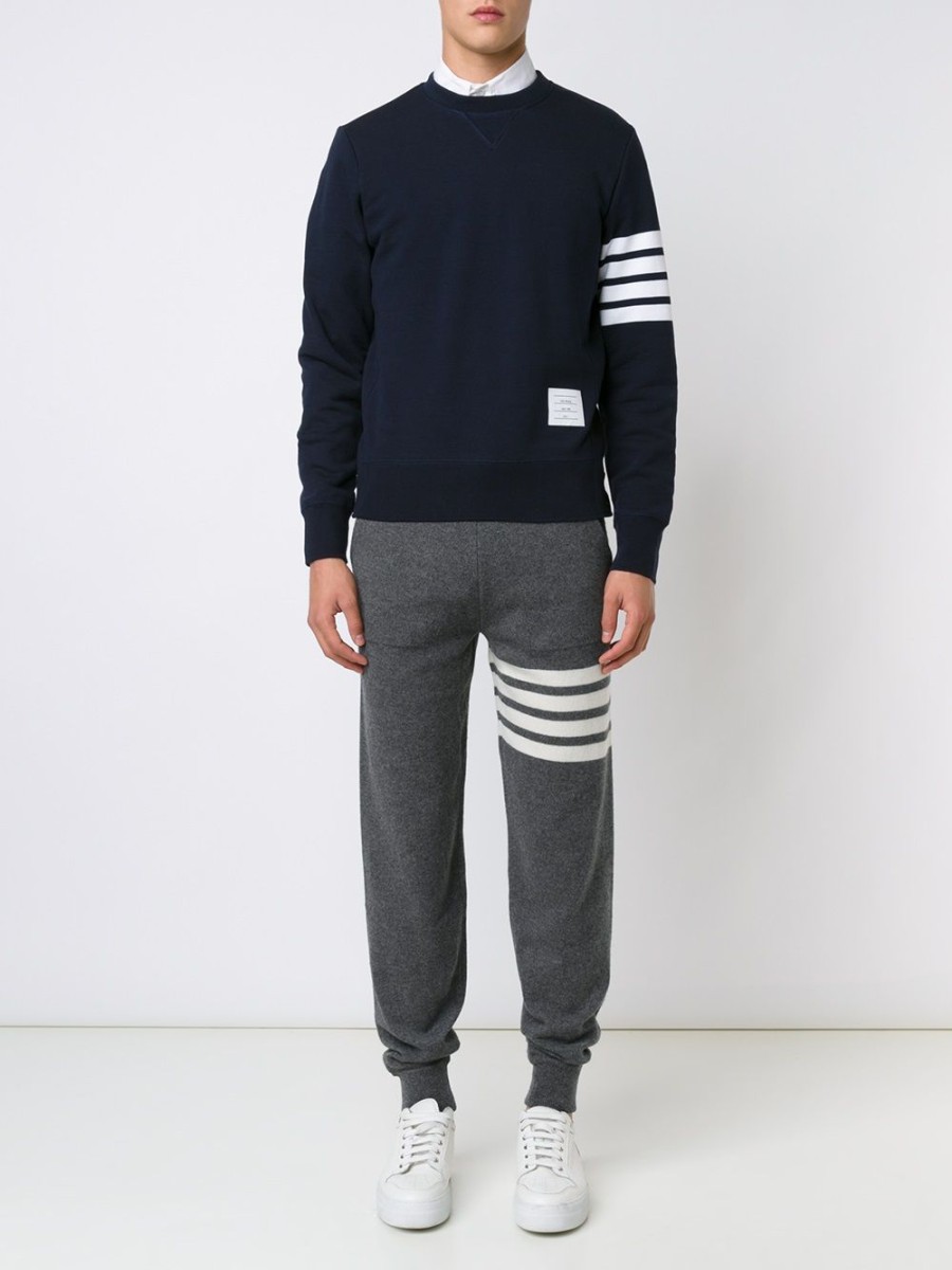 Mann Thom Browne | Jogginghose Mit Streifendetail Von Thom Browne Farfetch