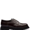 Mann Prada | Prada-Brogues Aus Geburstetem Leder Mit Stollensohle - Farfetch