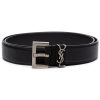 Mann Saint Laurent | Saint Laurent Gurtel Mit Monogramm-Plakette Und Schnalle - Farfetch