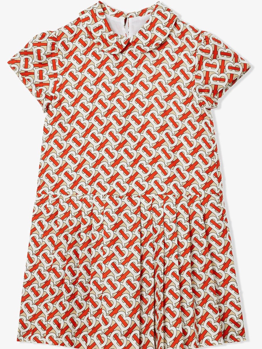 Kinder Burberry Kids | Burberry Kids Seidenkleid Mit Monogramm-Print - Farfetch