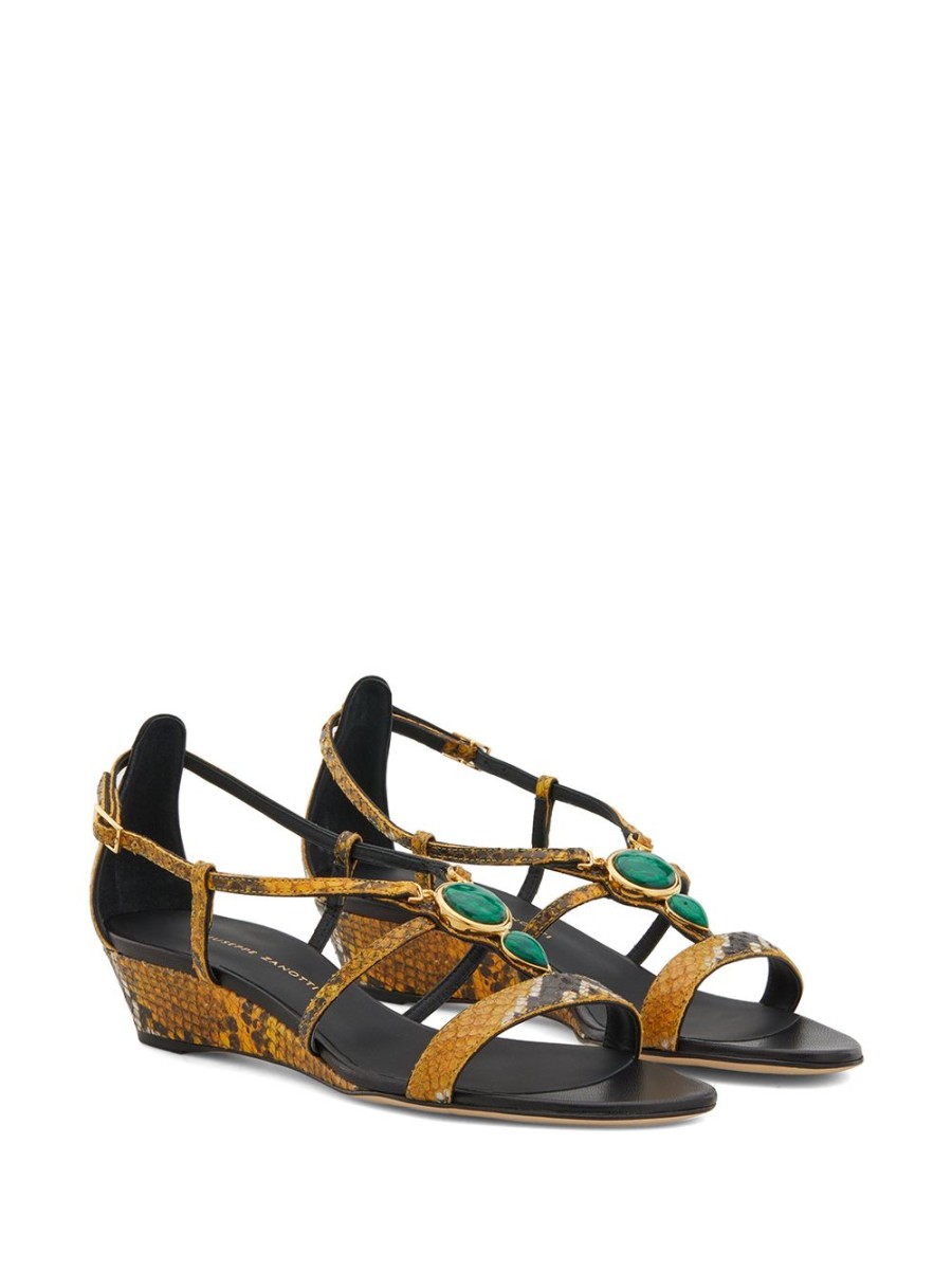 Frau Giuseppe Zanotti | Giuseppe Zanotti Adelaide Sandalen Mit Python-Print Farfetch