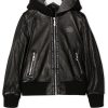 Kinder Philipp Plein Junior | Philipp Plein Junior Institutional Bomberjacke Mit Kapuze - Farfetch