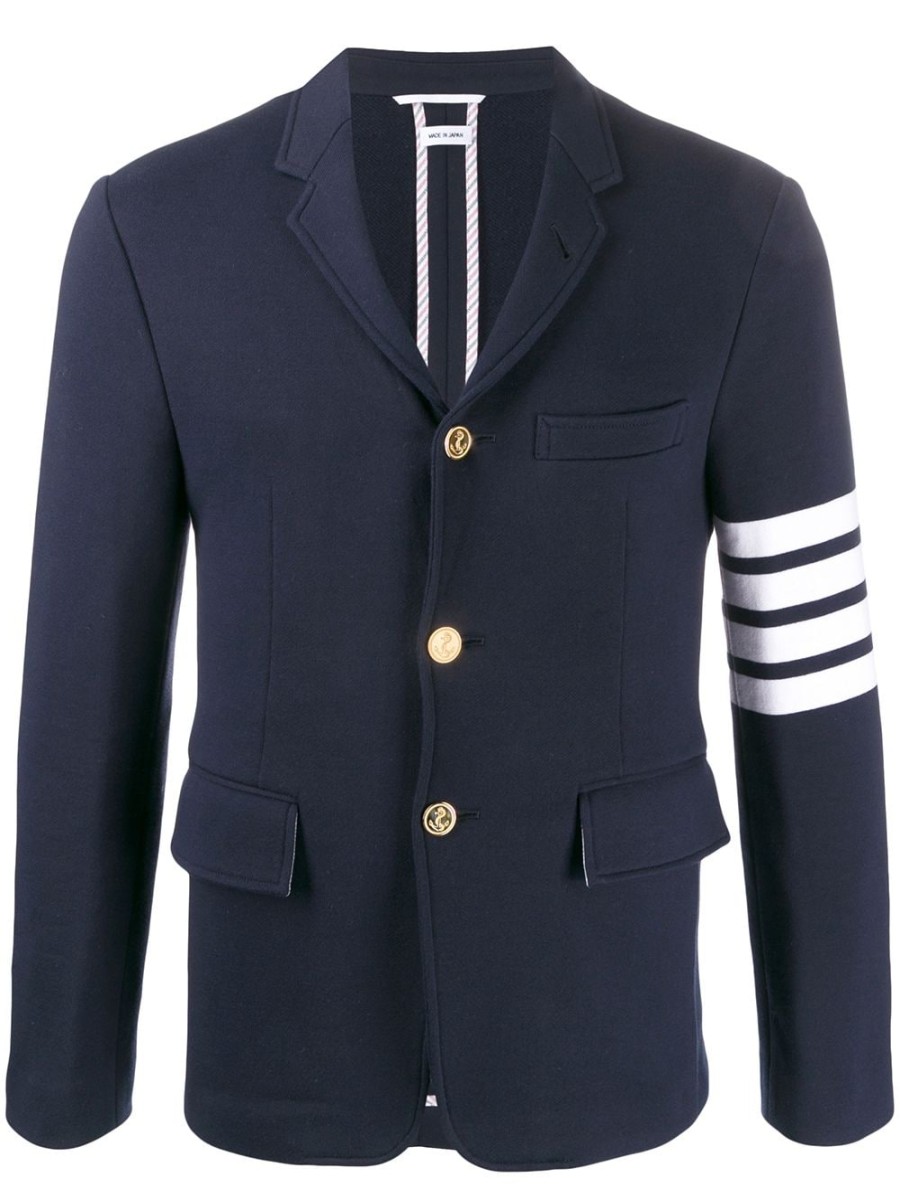 Mann Thom Browne | Thom Browne 4-Bar Loopback Sport Blazer Farfetch