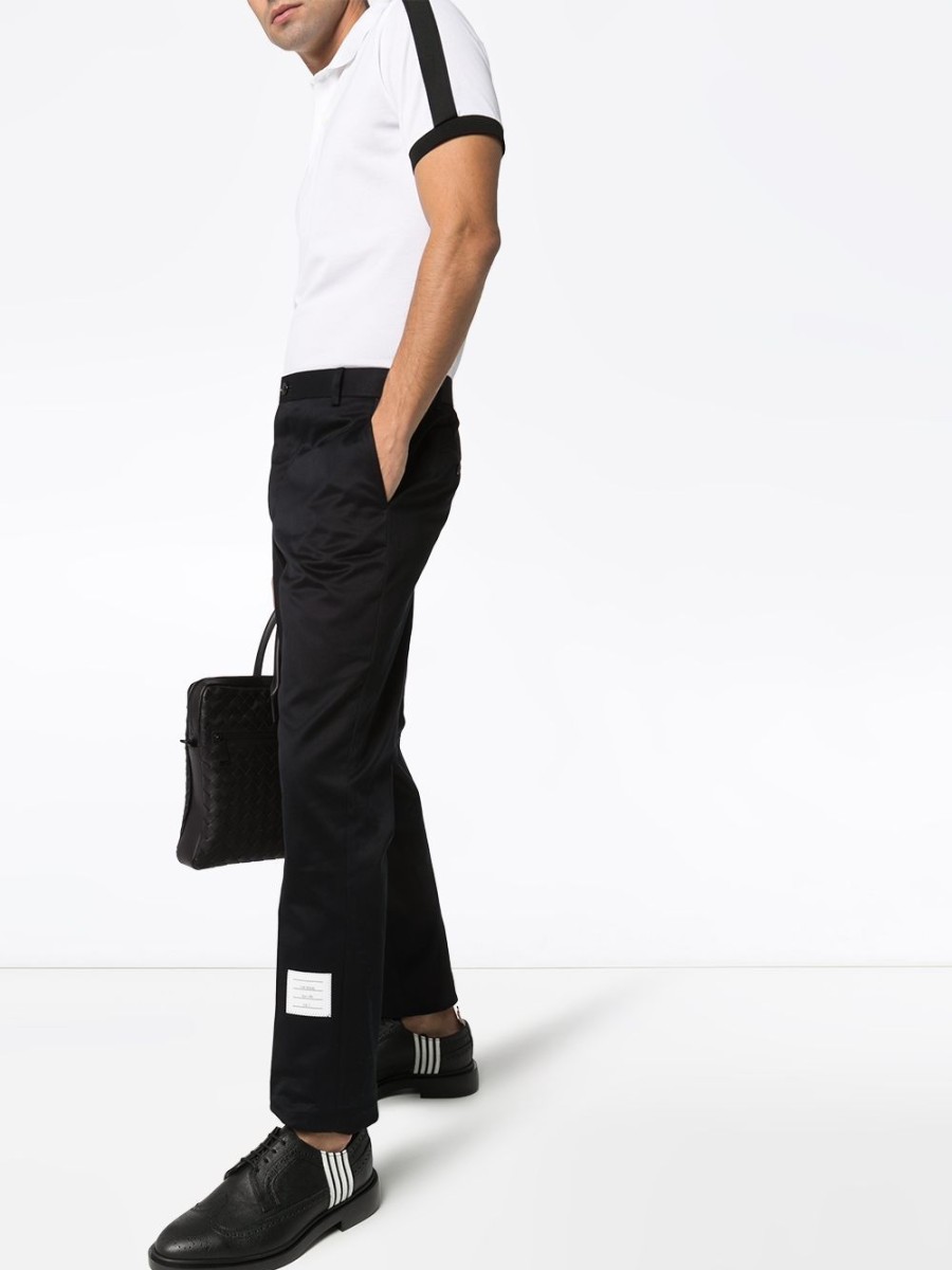 Mann Thom Browne | Thom Browne Unconstructed 4-Bar Chino-Hose Farfetch