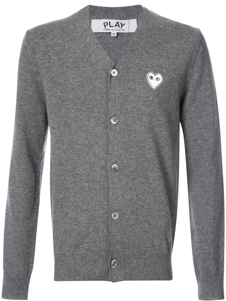 Mann Comme Des Garçons Play | Comme Des Garcons Play-Cardigan Mit Weisem Herz Farfetch