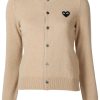 Frau Comme Des Garçons Play | Comme Des Garcons Play-Cardigan Mit Besticktem Herz Farfetch