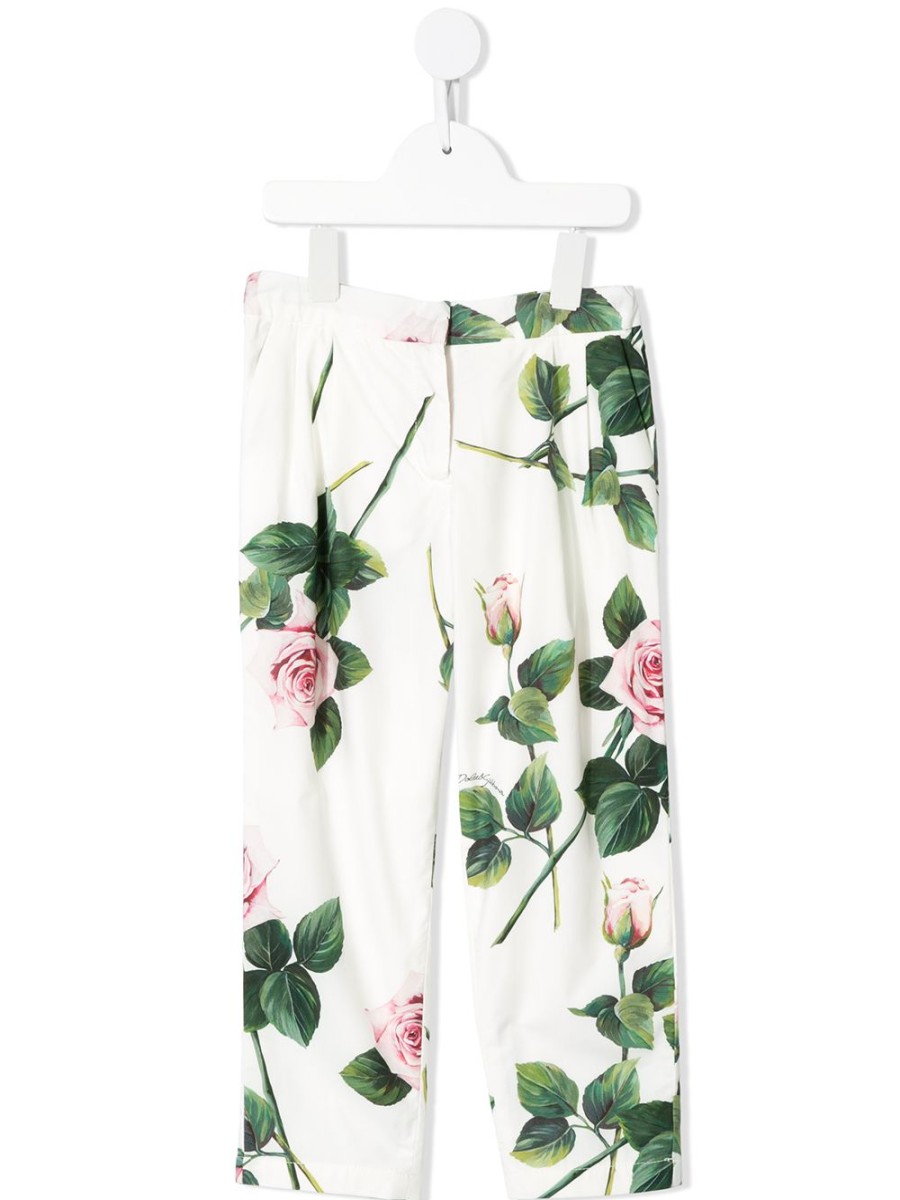 Kinder Dolce & Gabbana Kids | Dolce & Gabbana Kinder-Hose Mit Rosen-Print Farfetch