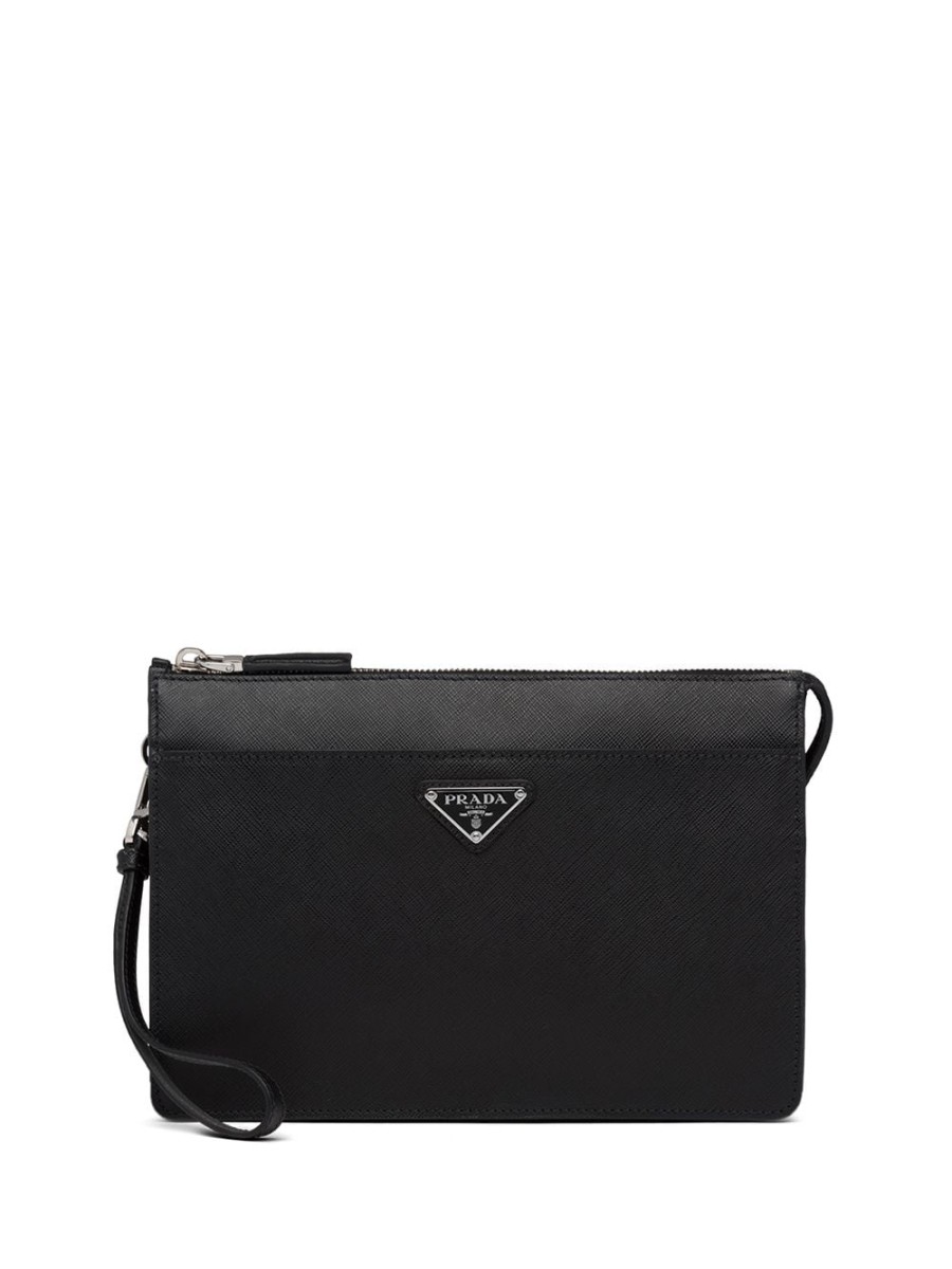 Mann Prada | Prada-Clutch Mit Logo Farfetch