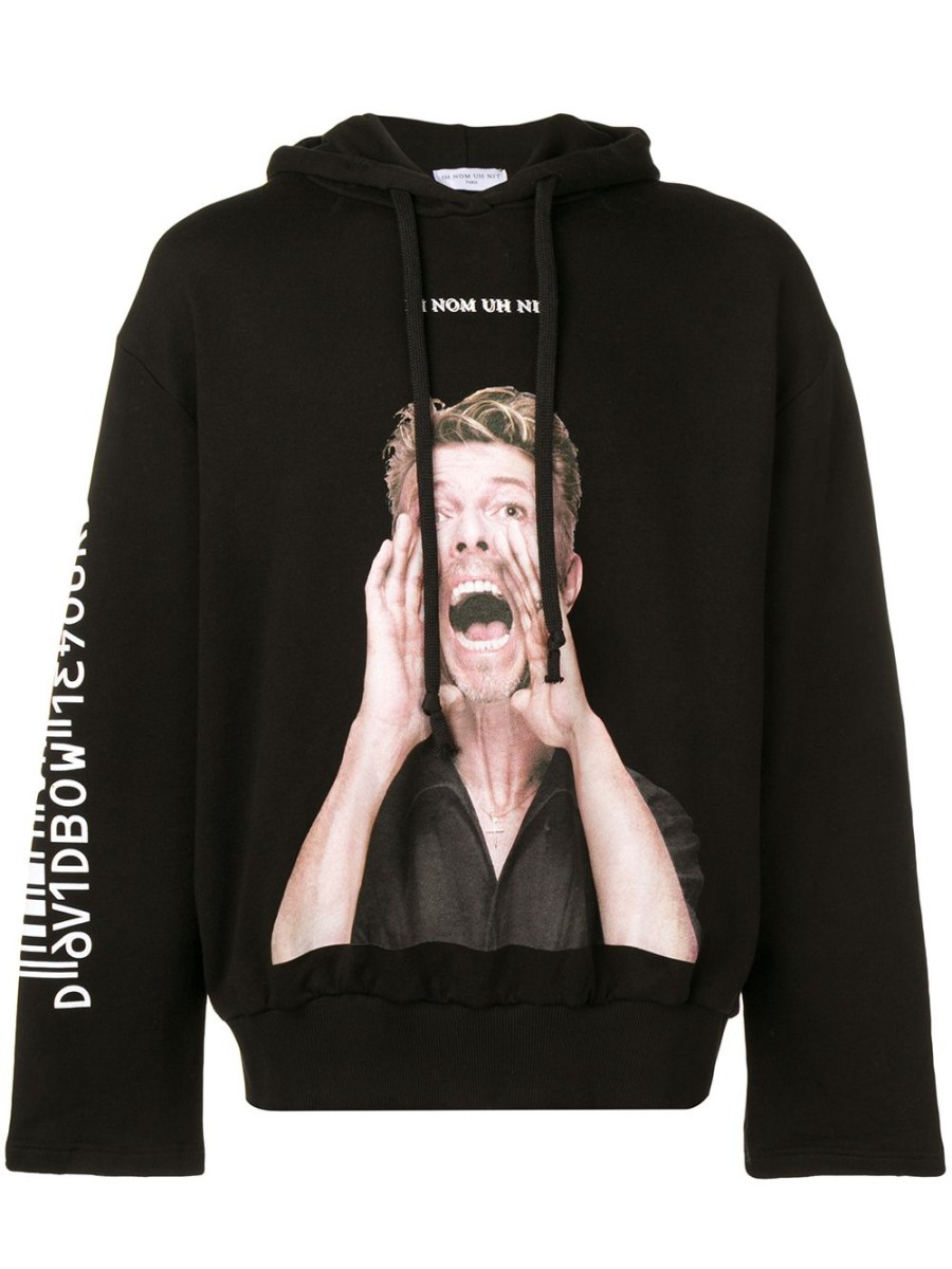 Mann Ih Nom Uh Nit | Ih Nom Uh Nit David Bowie Print Hoodie - Farfetch