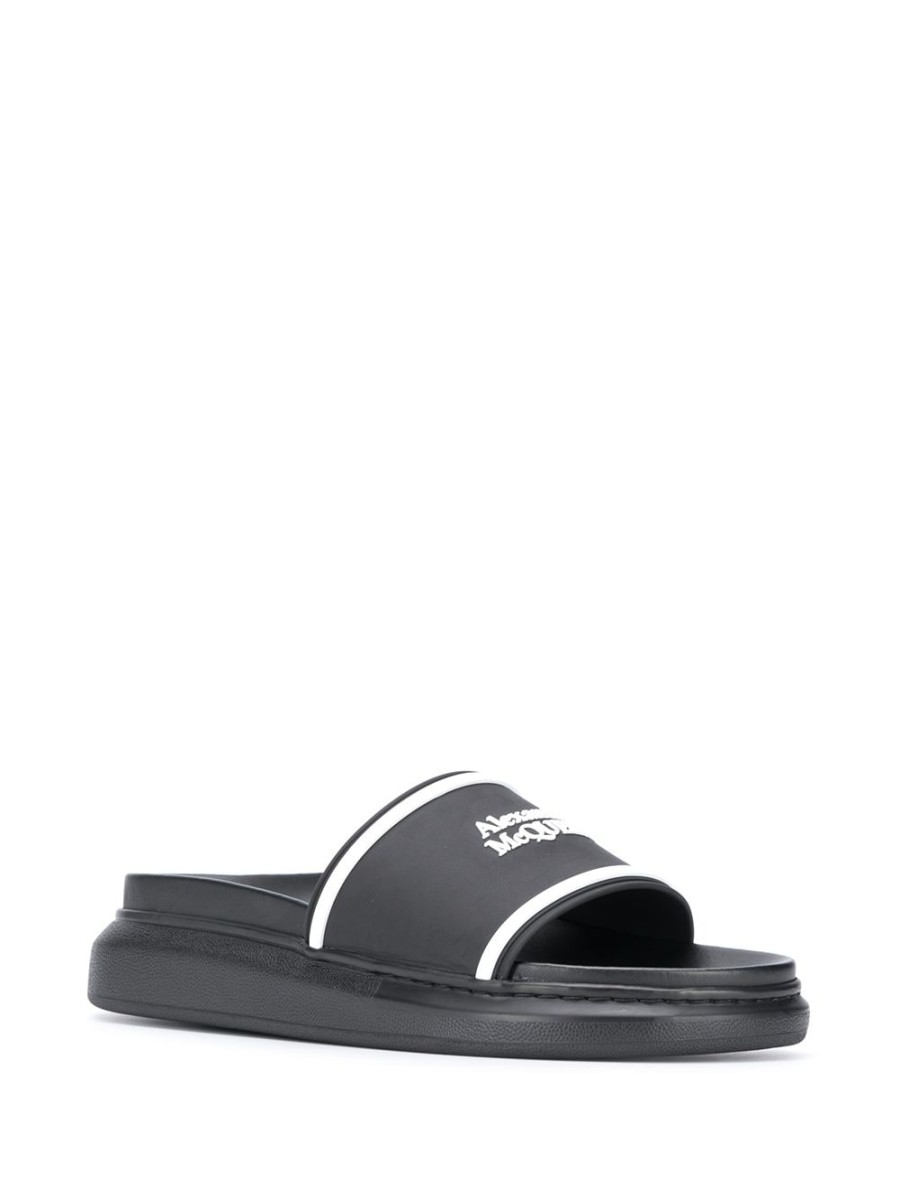 Mann Alexander McQueen | Pool-Slides Mit Alexander Mcqueen-Logo Farfetch