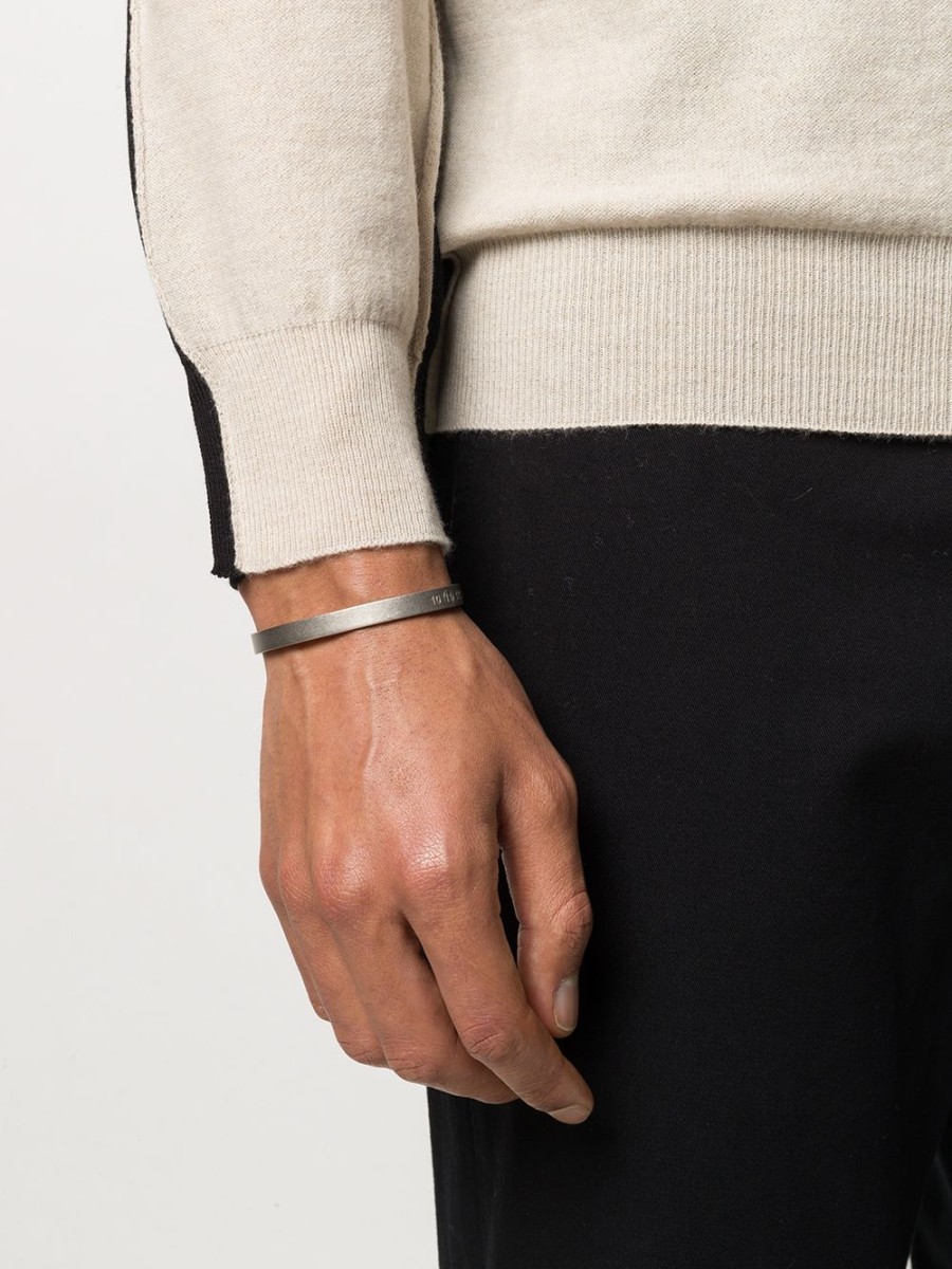 Mann Maison Margiela | Manschettenarmband Mit Gravur Von Maison Margiela Farfetch