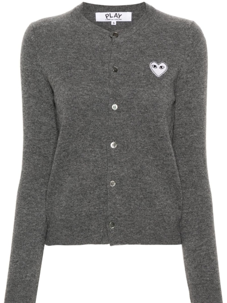 Frau Comme Des Garçons Play | Comme Des Garcons Play-Cardigan Mit Herzverzierung Farfetch