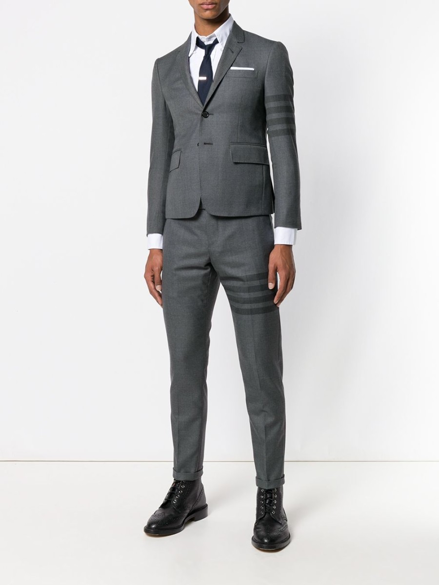 Mann Thom Browne | Thom Browne 4-Bar-Sportmantel Mit Hohem Armloch Farfetch