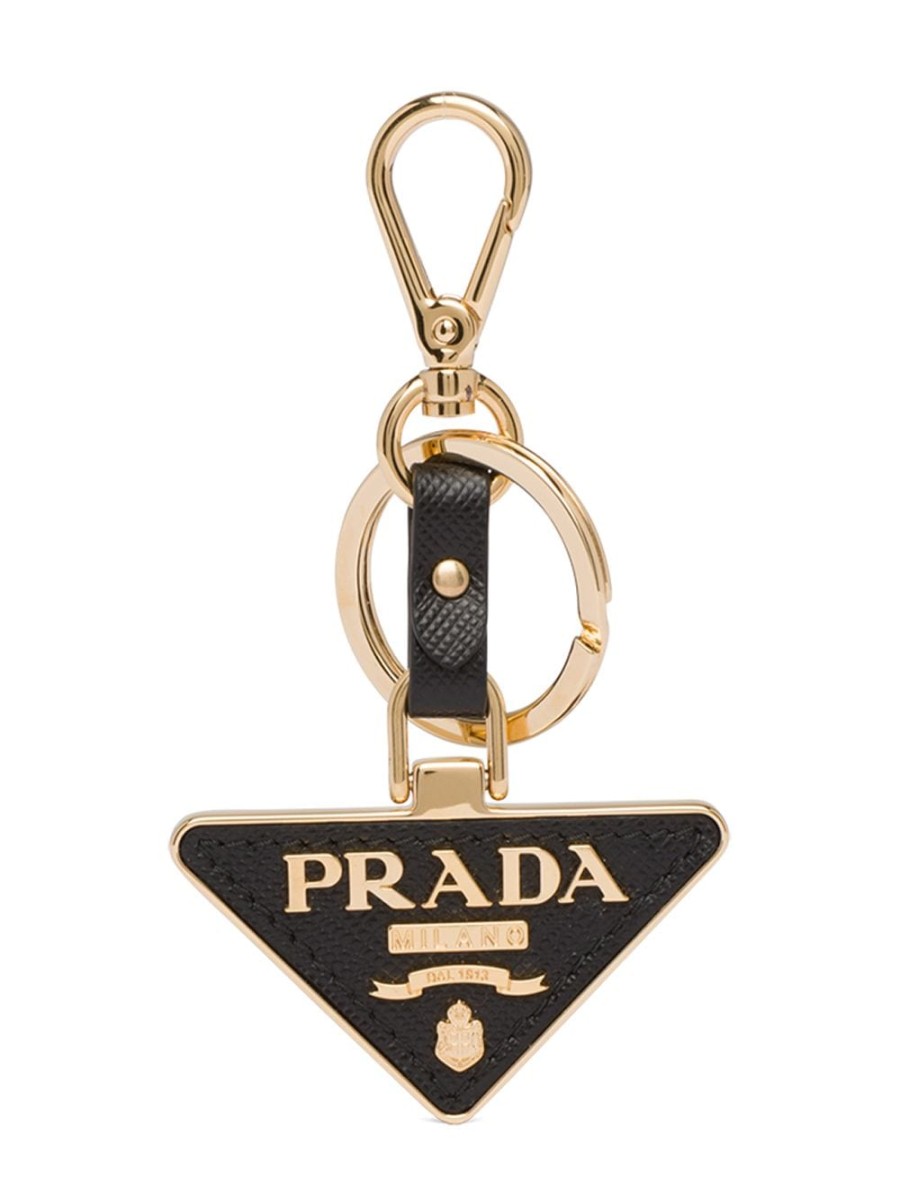 Frau Prada | Prada-Schlusselanhanger Mit Dreieckigem Logo Farfetch