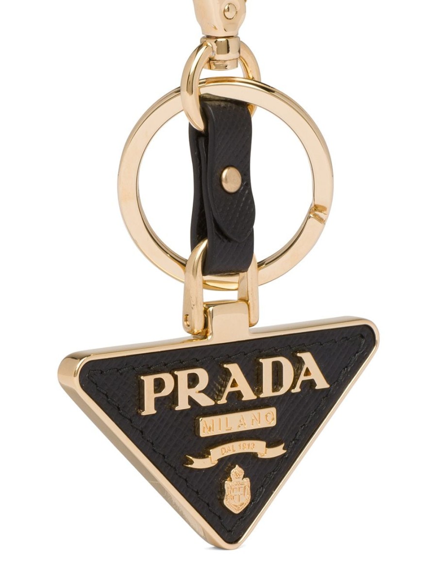 Frau Prada | Prada-Schlusselanhanger Mit Dreieckigem Logo Farfetch