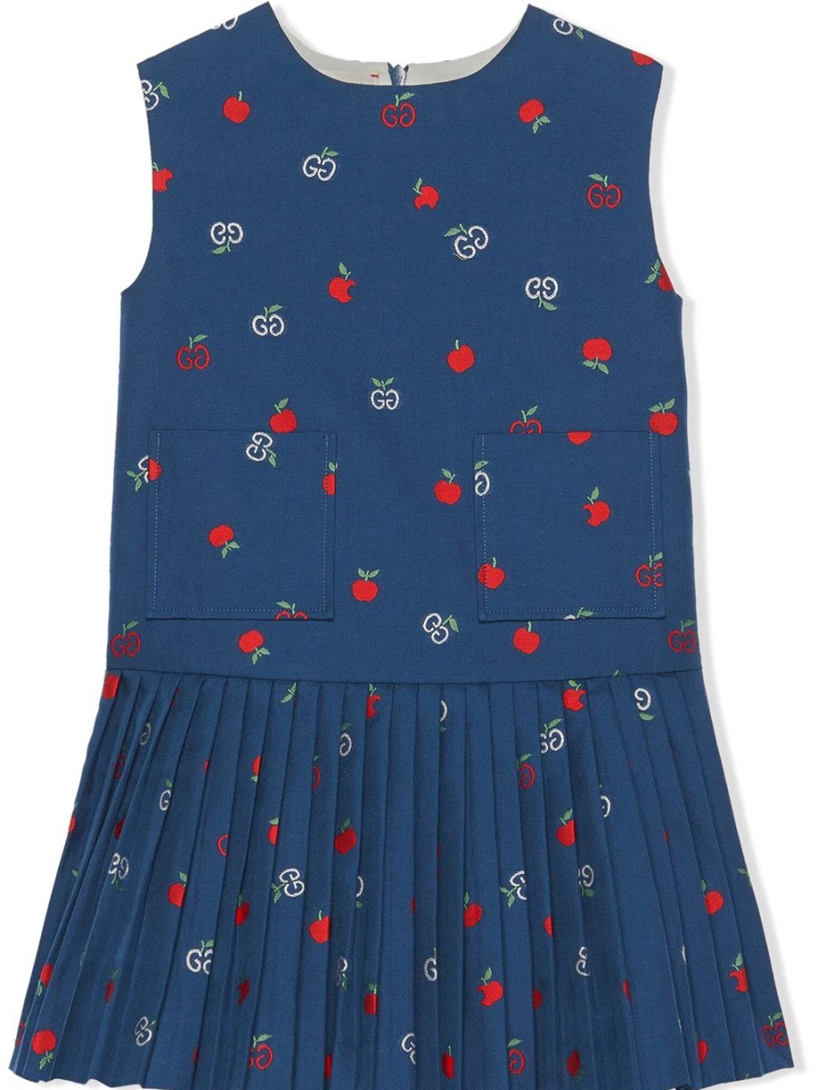 Kinder Gucci Kids | Gucci Kids Gg Apple Armelloses Kleid - Farfetch