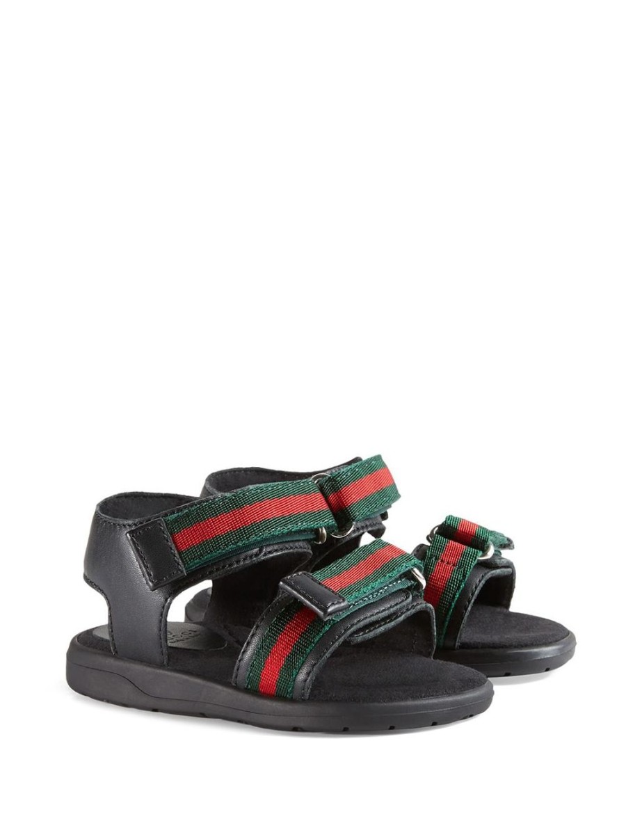 Kinder Gucci Kids | Gucci Kinder-Kleinkind-Ledersandale Mit Webriemen Farfetch