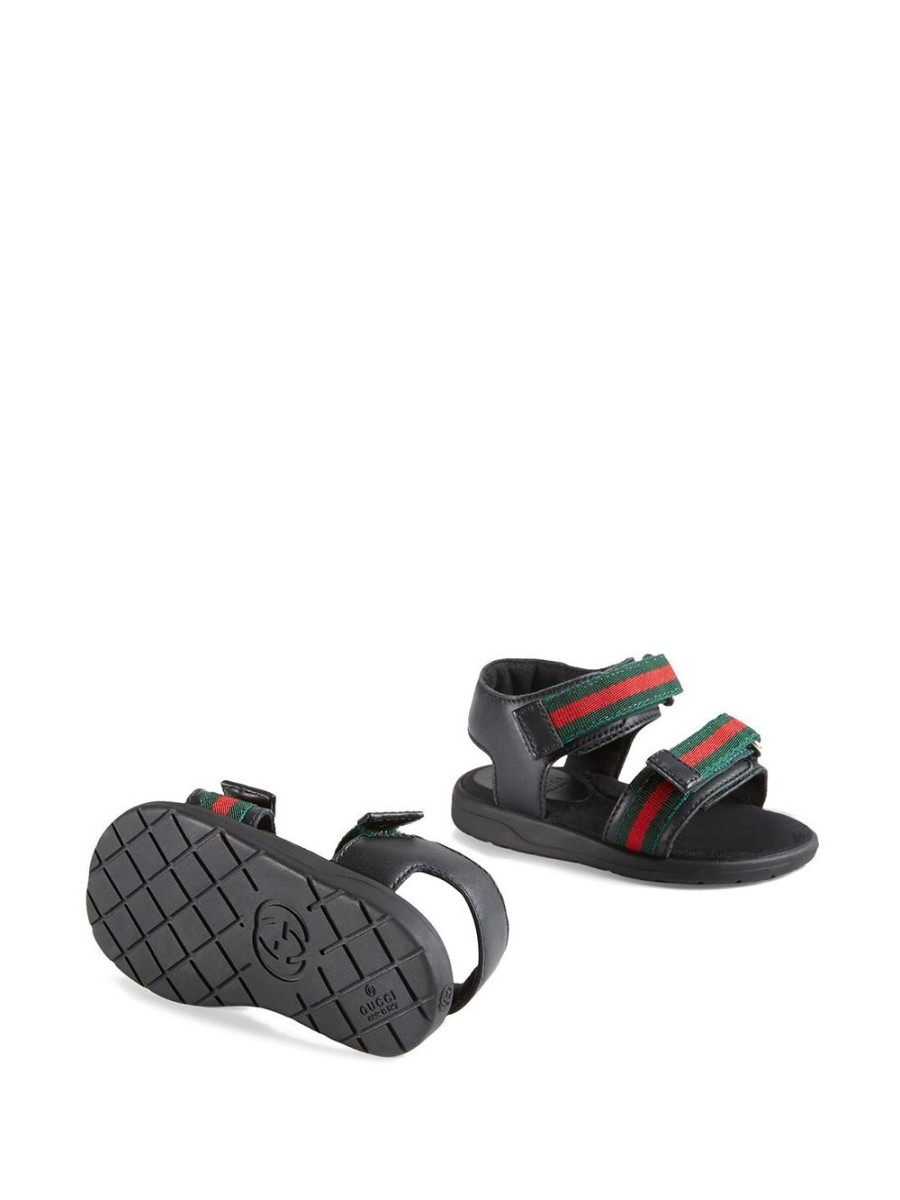 Kinder Gucci Kids | Gucci Kinder-Kleinkind-Ledersandale Mit Webriemen Farfetch