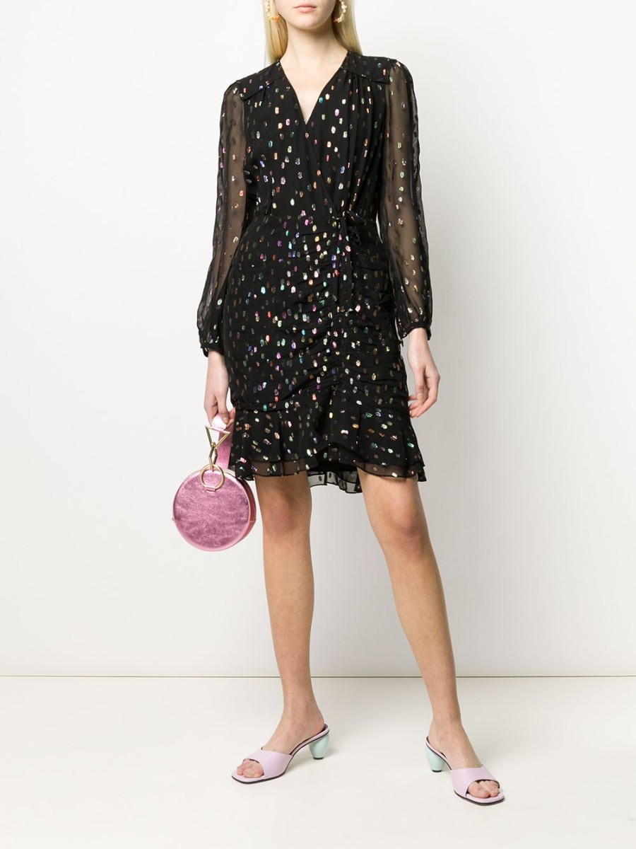 Frau DVF Diane von Furstenberg | Dvf Diane Von Furstenberg Lilian Sheer Metallic Dress - Farfetch