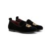 Kinder Dolce & Gabbana Kids | Dolce & Gabbana Kids Crown-Patch Velvet Slipper - Farfetch