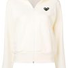 Frau Comme Des Garçons | Comme Des Garcons-Cardigan Mit Logo-Print Und Reisverschluss Farfetch