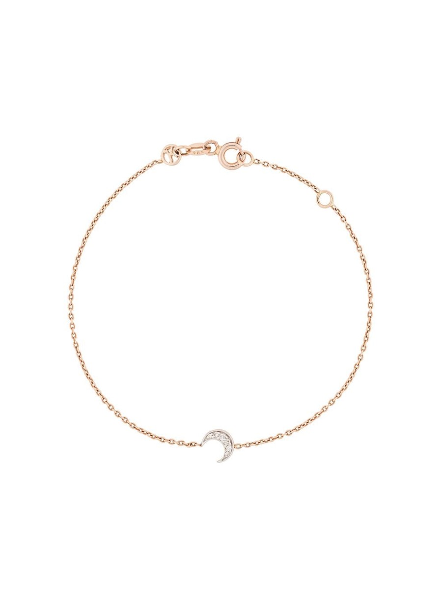 Frau Kismet By Milka | Kismet By Milka 14 Karat Rosegold-Halbmond-Diamant-Armband Farfetch