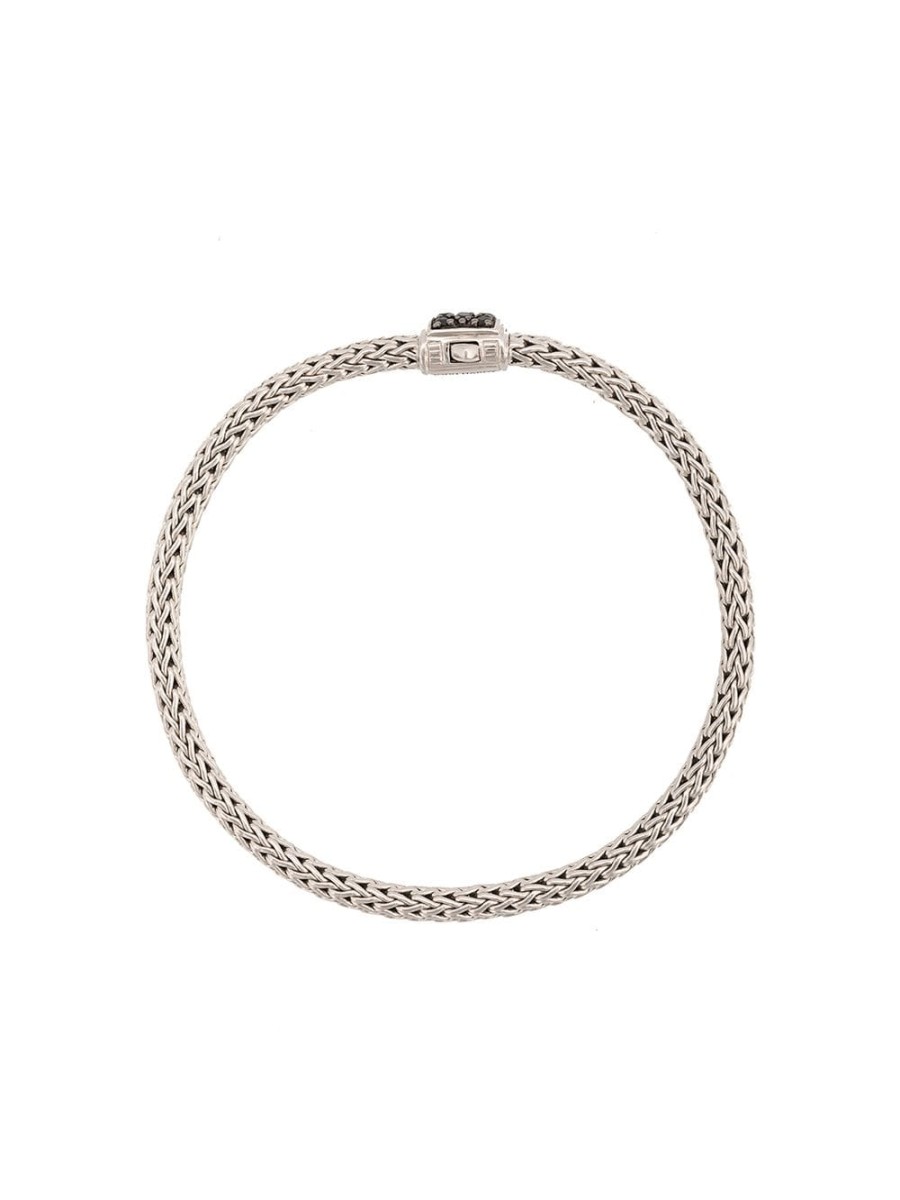 Frau John Hardy | John Hardy Classic Chain 5 Mm Pave-Armband Mit Schwarzem Saphir Farfetch