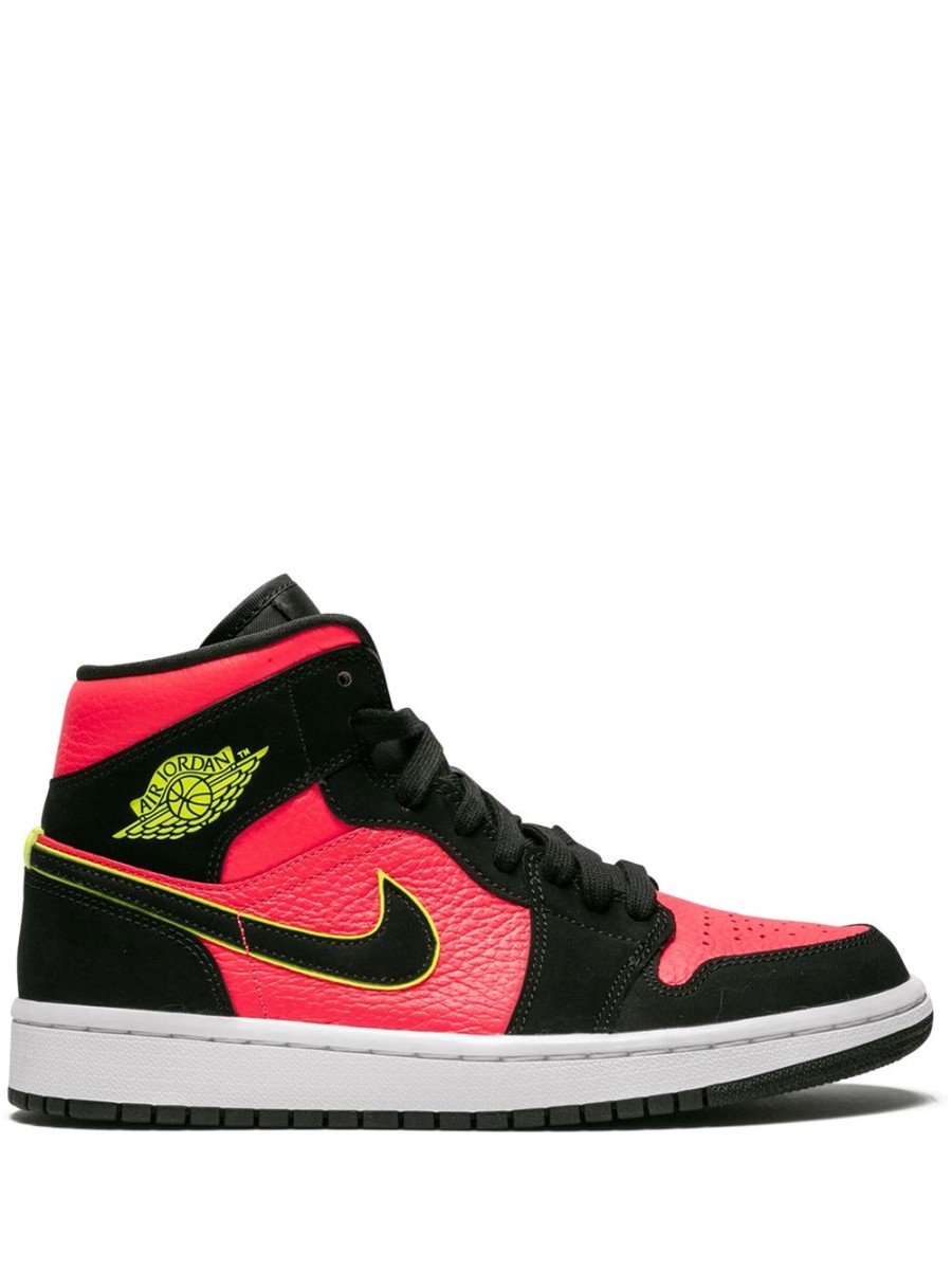 Frau Jordan | Jordan Air Jordan 1 Mid „Hot Punch/Volt" Sneakers Farfetch