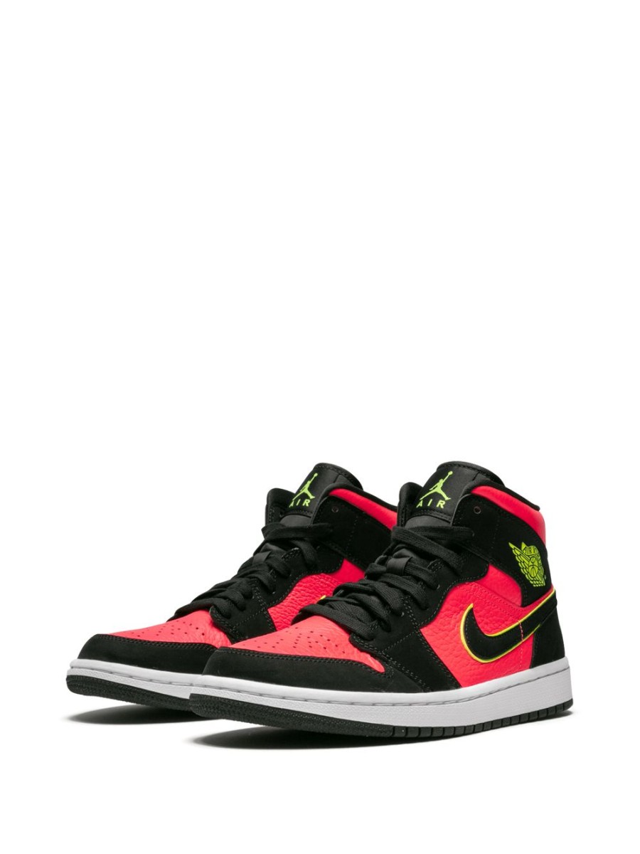 Frau Jordan | Jordan Air Jordan 1 Mid „Hot Punch/Volt" Sneakers Farfetch