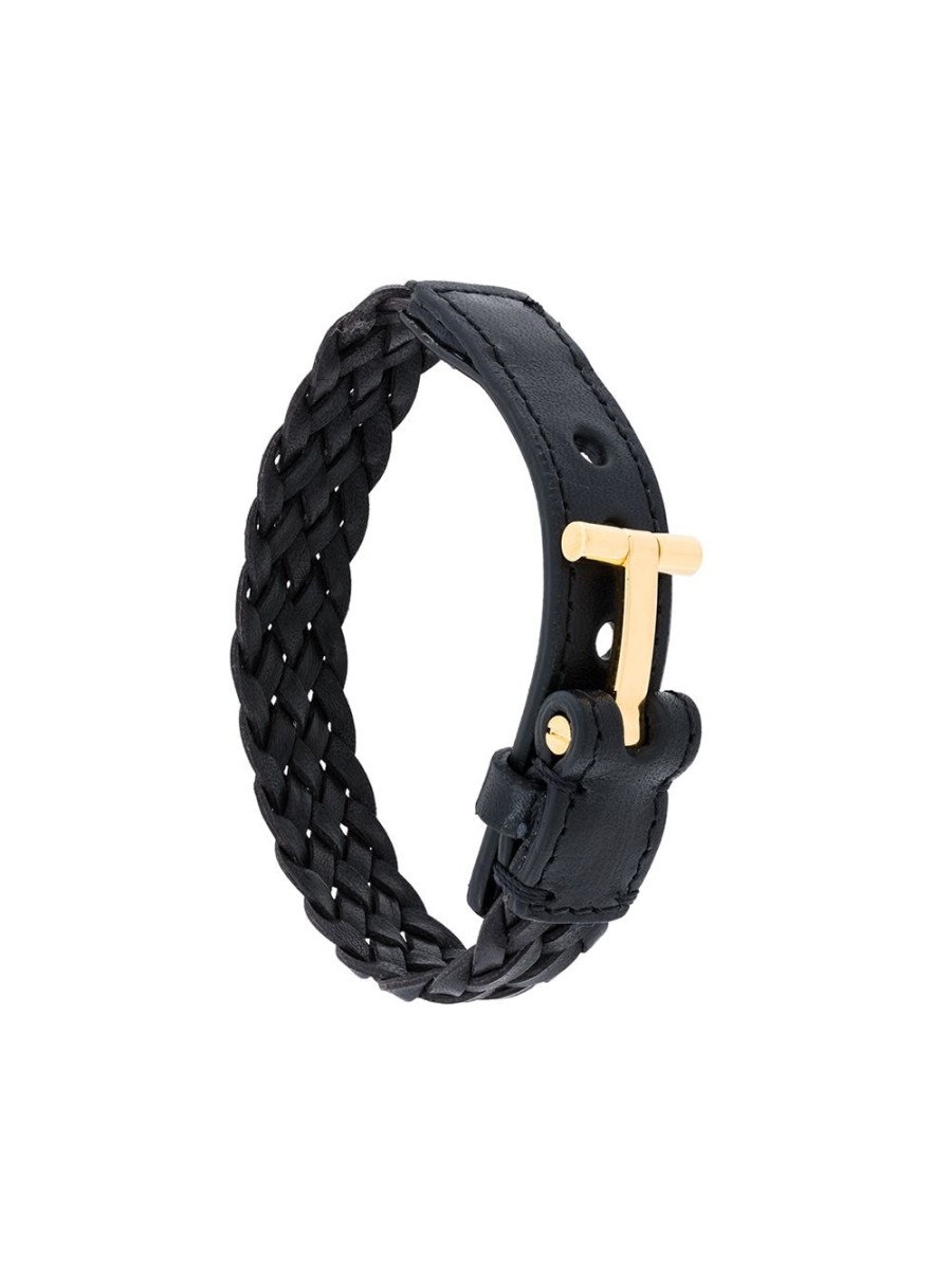 Mann TOM FORD | Tom Ford Braded T-Logo-Armband Farfetch