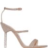 Frau Sophia Webster | Sophia Webster Champagner Glitzer Rosalind 100 Ledersandalen - Farfetch