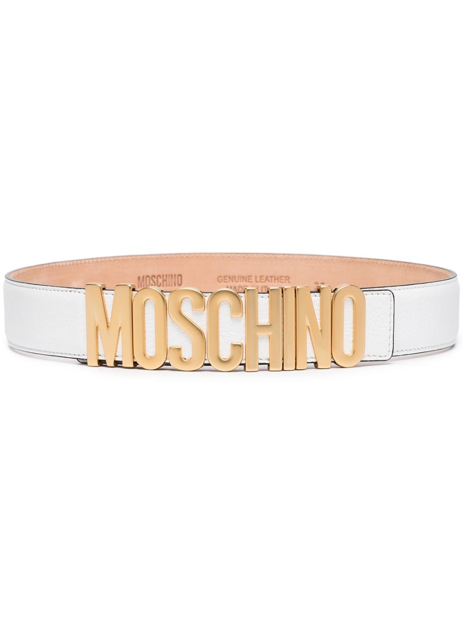 Frau Moschino | Moschino-Ledergurtel Mit Logoverzierung Farfetch