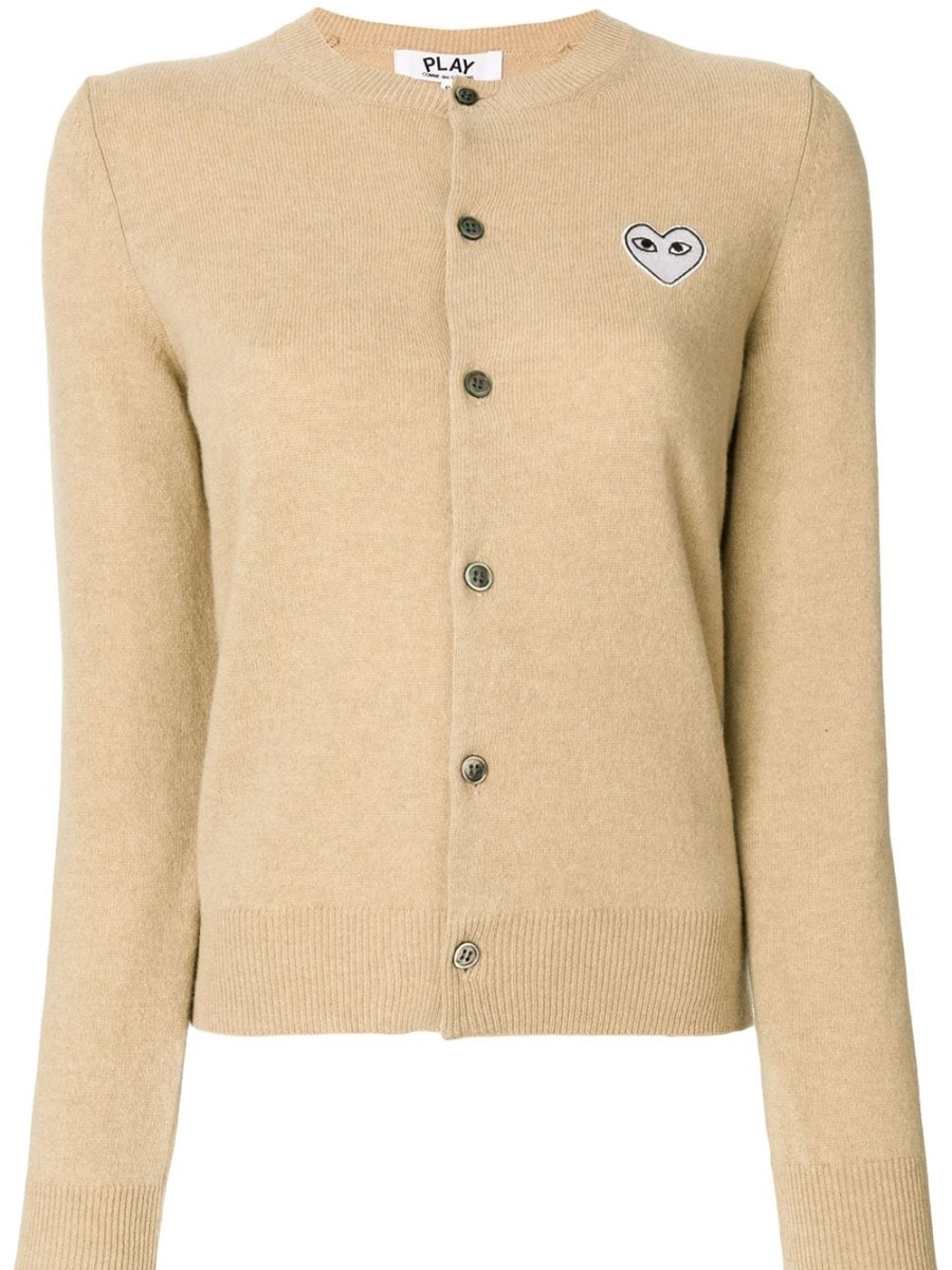 Frau Comme Des Garçons Play | Comme Des Garcons Play-Cardigan Mit Herz-Patch Farfetch