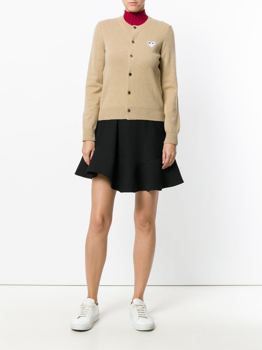 Frau Comme Des Garçons Play | Comme Des Garcons Play-Cardigan Mit Herz-Patch Farfetch