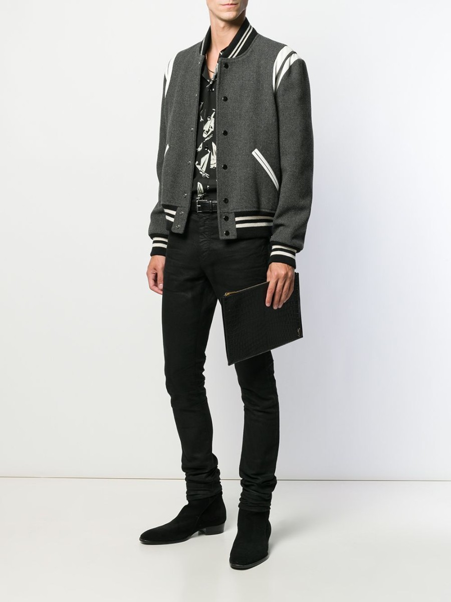 Mann Saint Laurent | Beutel Mit Saint Laurent-Monogrammpragung - Farfetch