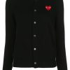 Frau Comme Des Garçons | Comme Des Garcons Strick-Cardigan Mit Herz-Patch Farfetch