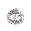 Frau John Hardy | John Hardy Ring Aus Sterlingsilber Und 18 Karat Gebundenem Gelbgold Mit Klassischer Kette Und Gehammerter Spirale Farfetch