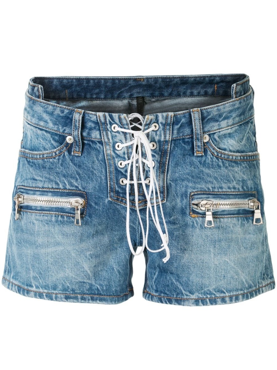 Frau UNRAVEL PROJECT | Unravel Project Schnur-Jeansshorts Farfetch